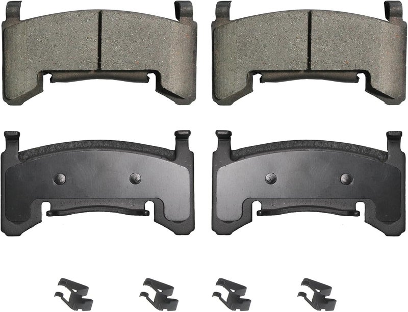 EXPPOWER D1324 D1325 Front Rear Disc Ceramic Brake Pad Set w/Hardware For Toyota For Highlander 2008-2013 - Image 1